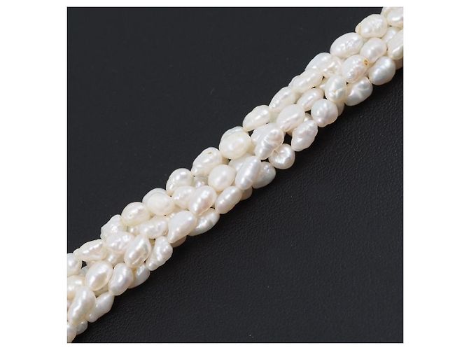 Autre Marque Collana di perle per neonati Twist in acqua dolce Bianco - vista 3