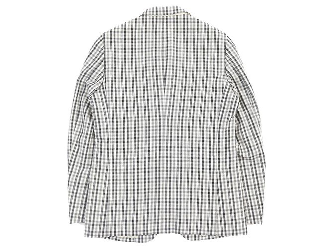 & Other Stories COMME des GARCONS Check Pattern Jacket Black White - view 2