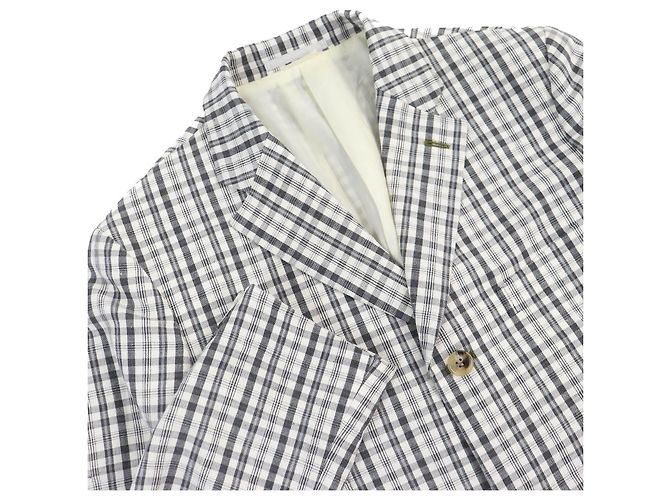& Other Stories COMME des GARCONS Check Pattern Jacket Black White - view 4
