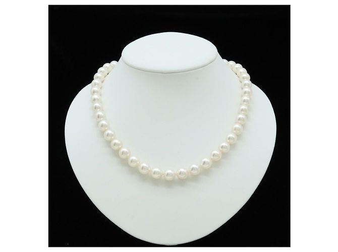 Autre Marque Collana in argento SV925 con perle Akoya - vista 6