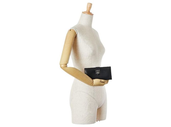 Cartera larga de piel Gancini de Salvatore Ferragamo - vista 10