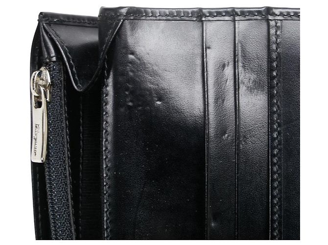 Cartera larga de piel Gancini de Salvatore Ferragamo - vista 4