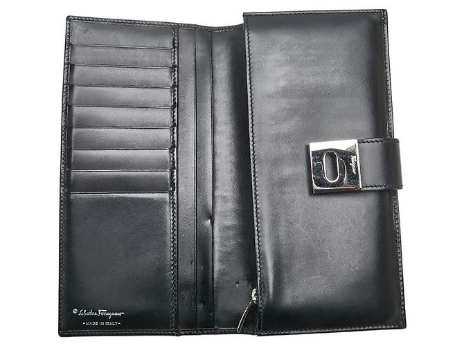 Cartera larga de piel Gancini de Salvatore Ferragamo - vista 5