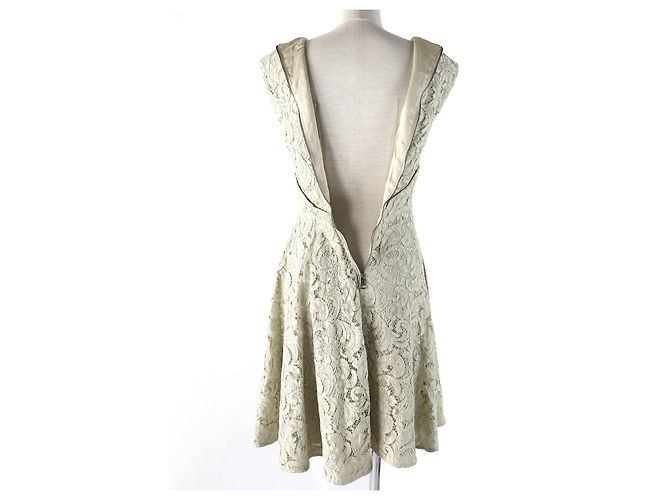 Burberry Spitzenkleid ohne Ärmel hellbeige - Ansicht 4