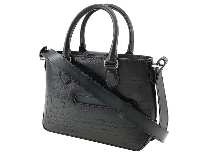 Borsa in pelle Berluti 2WAY verde - vista 2