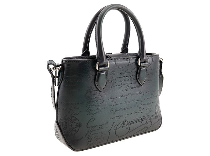 Borsa in pelle Berluti 2WAY verde - vista 3