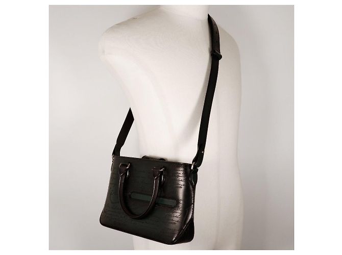 Borsa in pelle Berluti 2WAY verde - vista 8