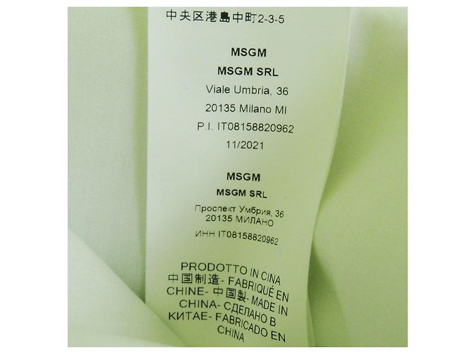 & Other Stories MSGM Logo Gingham Check Tragetasche Hellgrün - Ansicht 13