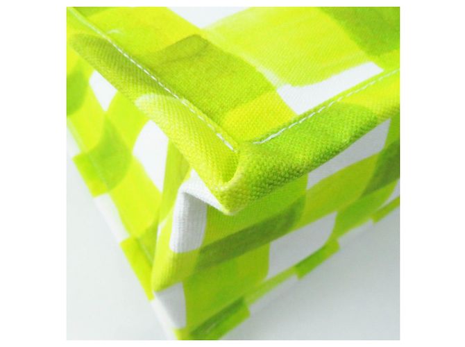 & Other Stories MSGM Logo Gingham Check Tragetasche Hellgrün - Ansicht 8