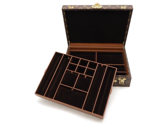 Louis Vuitton Monogram Schmuckkästchen Braun Bronze - Ansicht 6