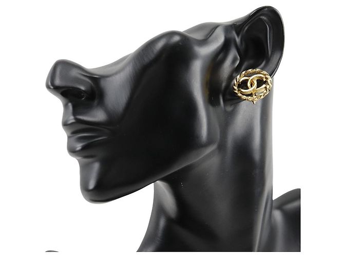 Orecchini Chanel Coco placcati in oro D'oro - vista 2