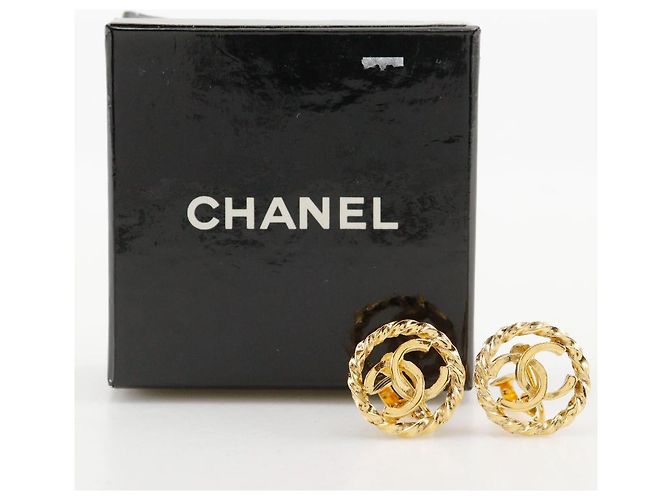 Orecchini Chanel Coco placcati in oro D'oro - vista 8
