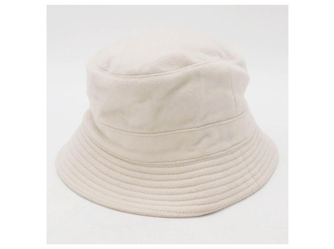 Cappello bucket in cashmere Hermès Beige - vista 2