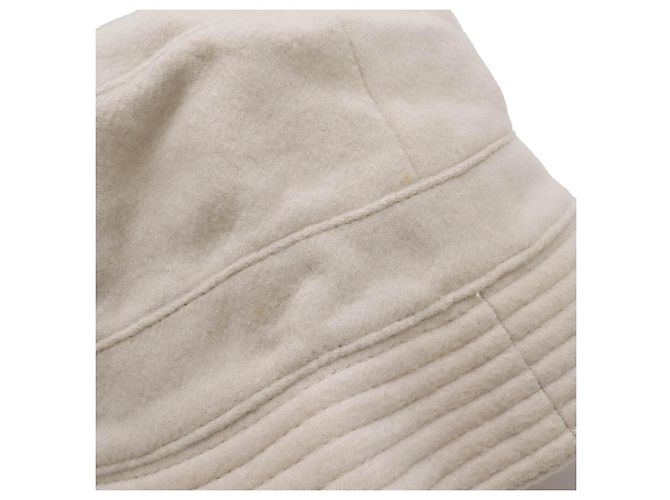 Cappello bucket in cashmere Hermès Beige - vista 4