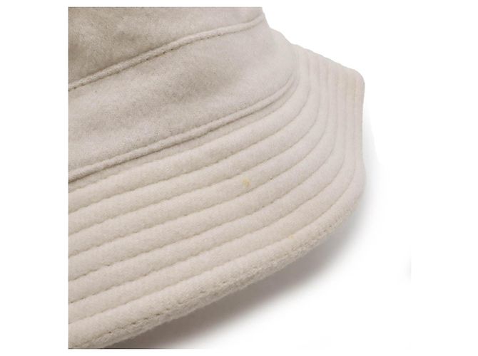 Cappello bucket in cashmere Hermès Beige - vista 5