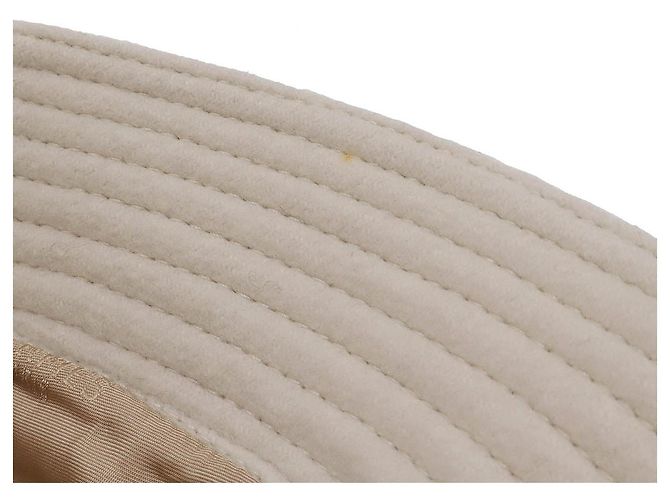Cappello bucket in cashmere Hermès Beige - vista 6