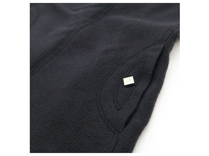 Louis Vuitton Monogram Woll-Mohair Kleid Blau Marineblau - Ansicht 4