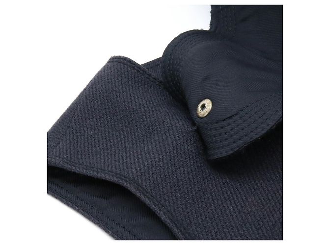 Louis Vuitton Monogram Woll-Mohair Kleid Blau Marineblau - Ansicht 6