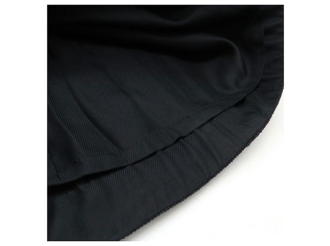 Louis Vuitton Monogram Woll-Mohair Kleid Blau Marineblau - Ansicht 8