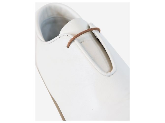 Fausto Santini Weiße Nappa-Leder-Sneaker - Größe EU 39 - Ansicht 4