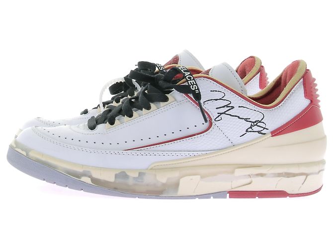 Off White Sneakers "Jordan 2 Low rétro SP" bianche e rosse Bianco - vista 3