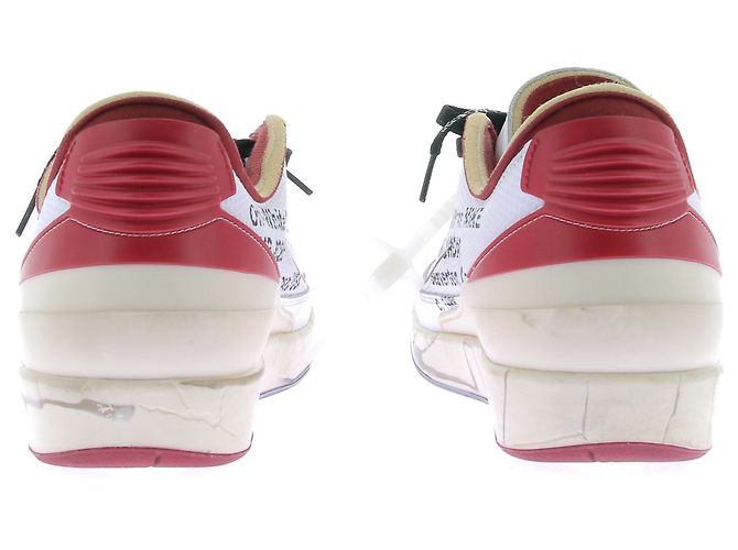 Off White Sneakers "Jordan 2 Low rétro SP" bianche e rosse Bianco - vista 5