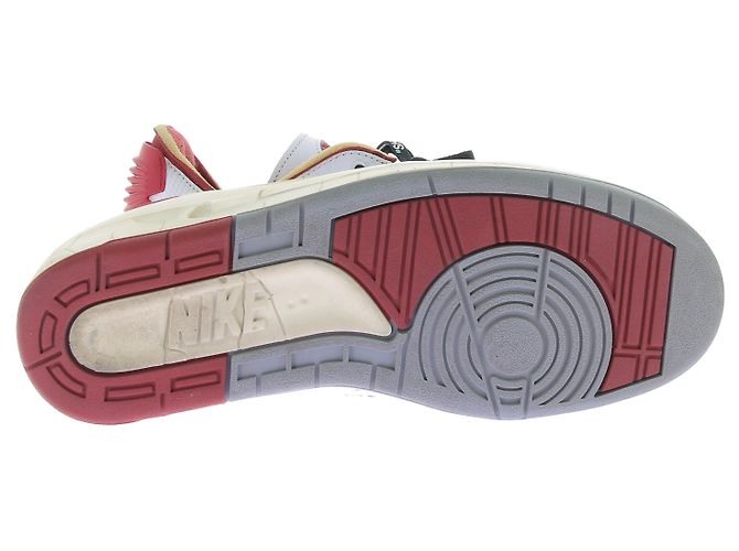 Off White Sneakers "Jordan 2 Low rétro SP" bianche e rosse Bianco - vista 7
