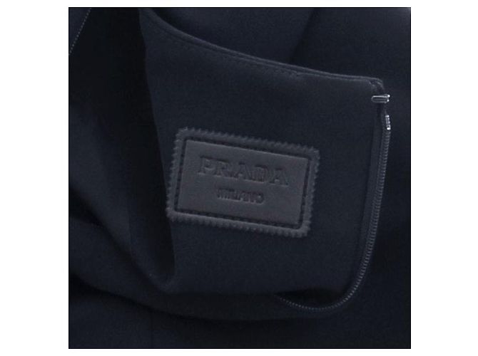 Prada Abito nero con tasche con zip - vista 6