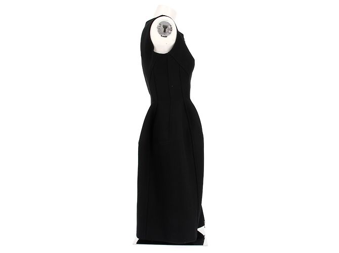 Abito Alaïa in lana nero e marrone - vista 3