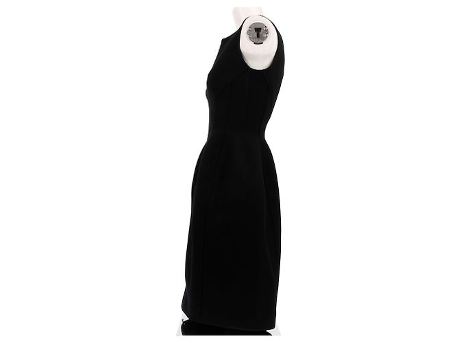 Abito Alaïa in lana nero e marrone - vista 4