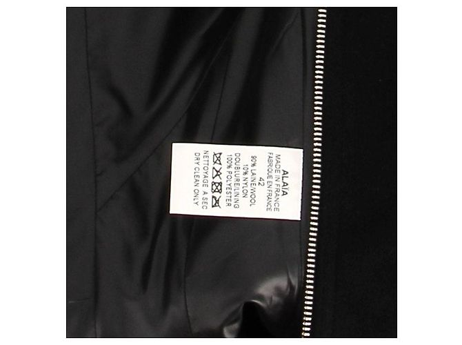 Abito Alaïa in lana nero e marrone - vista 6