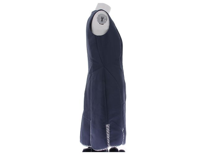Vestido Dior azul marino de algodón talla 42 - vista 3