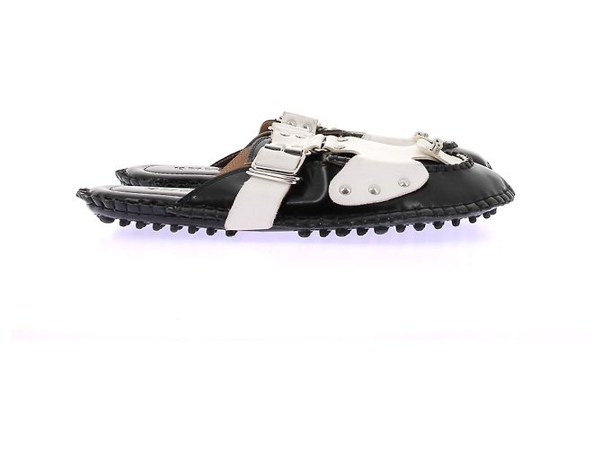 Autre Marque Mule "Medusa Strap" nere e bianche Nero - vista 2