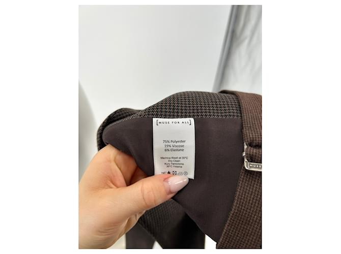 Autre Marque Brauner ärmelloser Pullover - Ansicht 6
