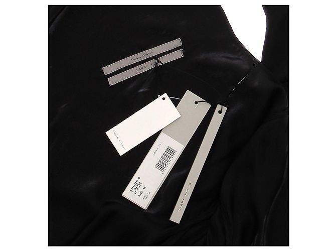 Rick Owens Kimono Larry Negro de Algodón - vista 5