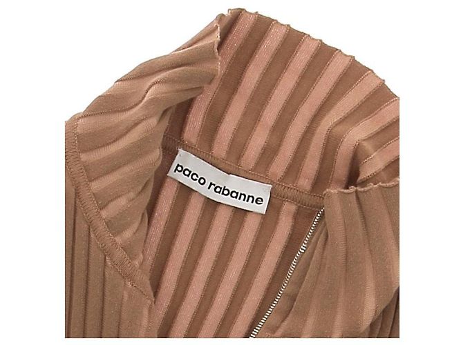 Paco Rabanne Camel-Weste mit Reißverschluss Kamel - Ansicht 5