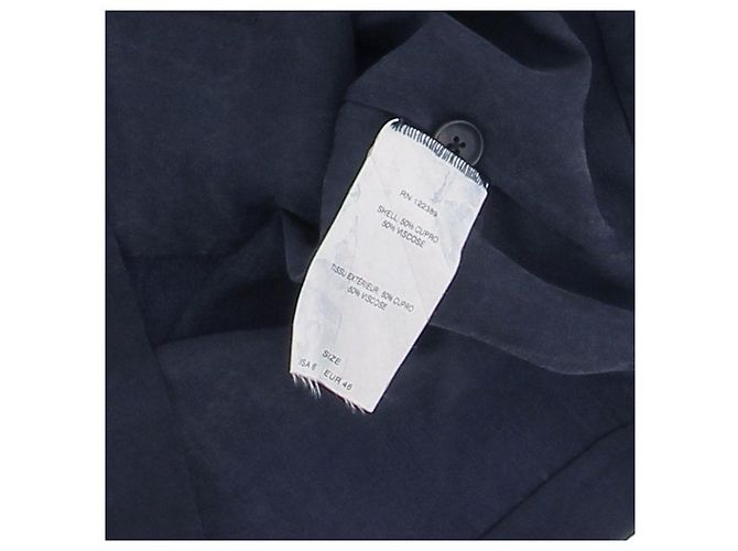 The row Veste légère bleue marine en cupro Blue - view 6