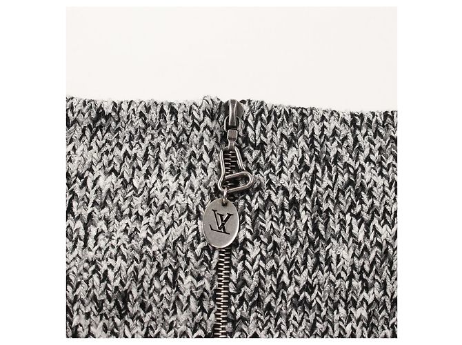 Louis Vuitton Rock aus Baumwolle und Wolle Grau - Ansicht 8