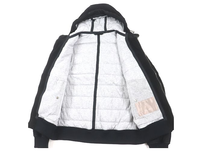 & Other Stories Chaqueta con capucha de cuero de cabra y algodón HERNO negra 44 Negro - vista 4