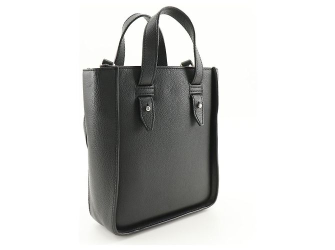 Bolso mini tote Dior Saddle de piel 2 en 1 Negro - vista 3