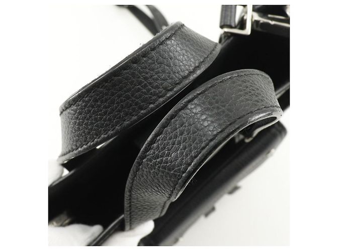 Bolso mini tote Dior Saddle de piel 2 en 1 Negro - vista 6