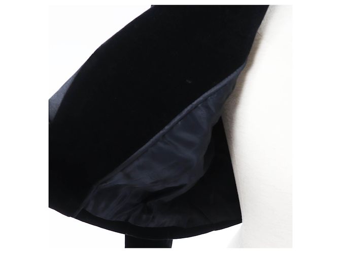 Giacca cropped in velluto Fendi nera 40 donne Nero - vista 5