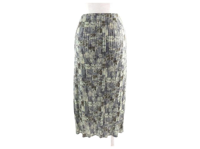 Falda larga plisada Issey Miyake PP41-JG934 Multicolor - vista 4