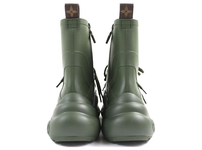 Stivali da pioggia Monogram Arclight Louis Vuitton Khaki Verde Cachi - vista 5