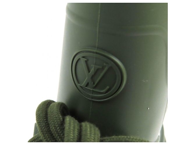 Stivali da pioggia Monogram Arclight Louis Vuitton Khaki Verde Cachi - vista 8