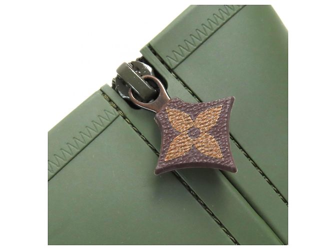 Stivali da pioggia Monogram Arclight Louis Vuitton Khaki Verde Cachi - vista 9