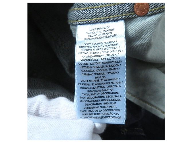 & Other Stories Macacão de denim de algodão e poliuretano para mulheres RRL Azul - vista 10
