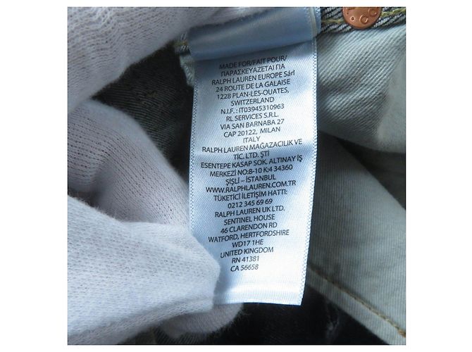 & Other Stories Macacão de denim de algodão e poliuretano para mulheres RRL Azul - vista 12