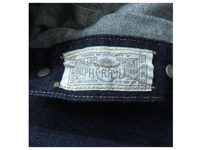 & Other Stories Macacão de denim de algodão e poliuretano para mulheres RRL Azul - vista 8