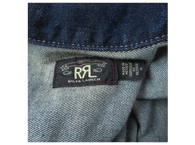 & Other Stories Macacão de denim de algodão e poliuretano para mulheres RRL Azul - vista 9